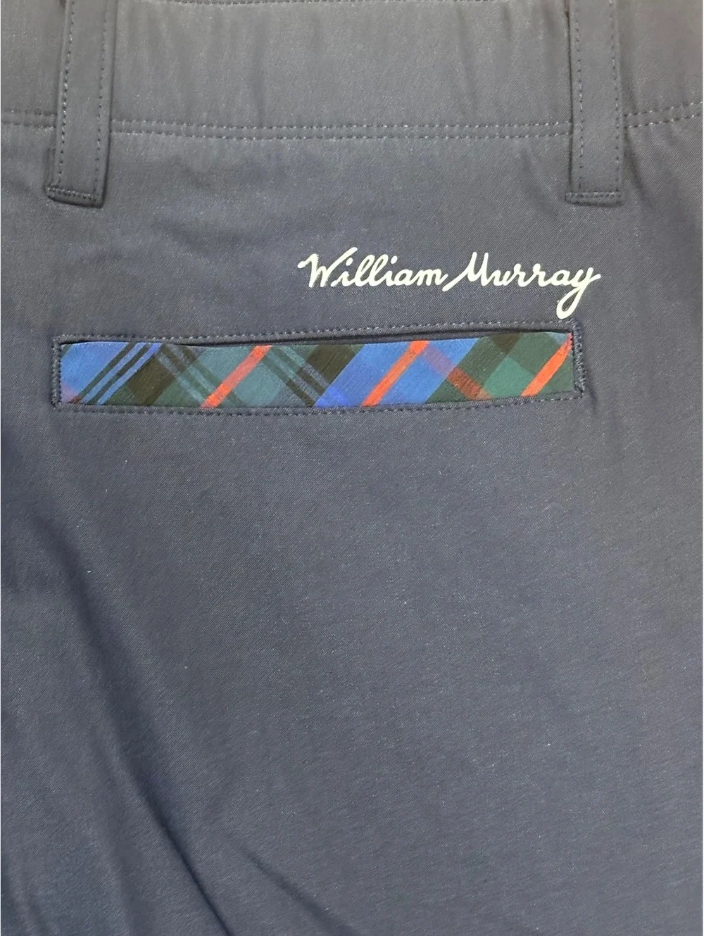 William Murray Men's Straight Fit Navy Blue Pants Size 36